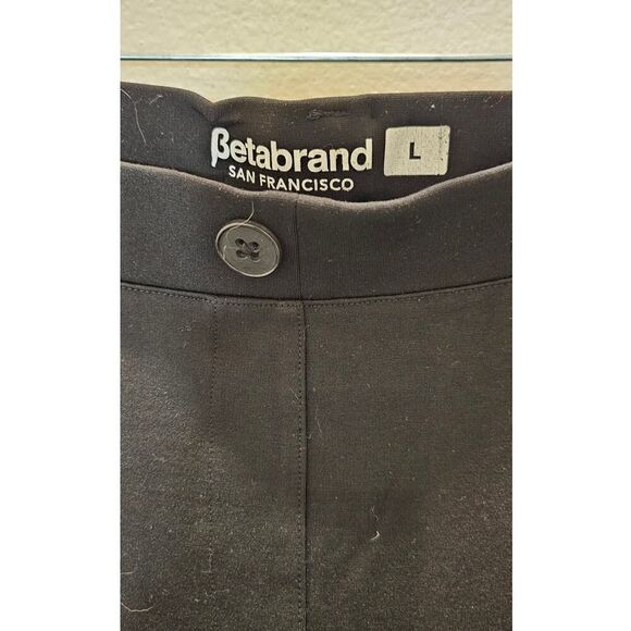 Betabrand Black Knit Bootcut Yoga Pants Size Large - Picture 4 of 6